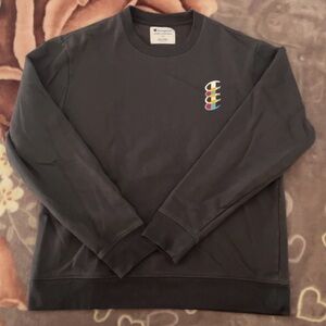 Champion Men's Dark Gray Crewneck Sweater